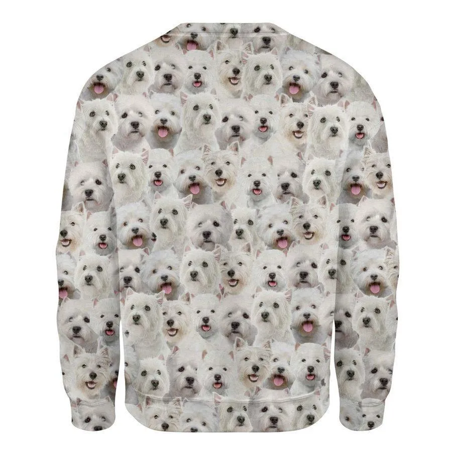 West Highland White Terrier - Full Face - Premium Sweatshirt