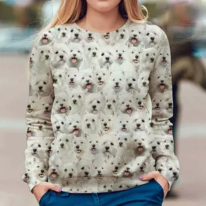West Highland White Terrier - Full Face - Premium Sweatshirt