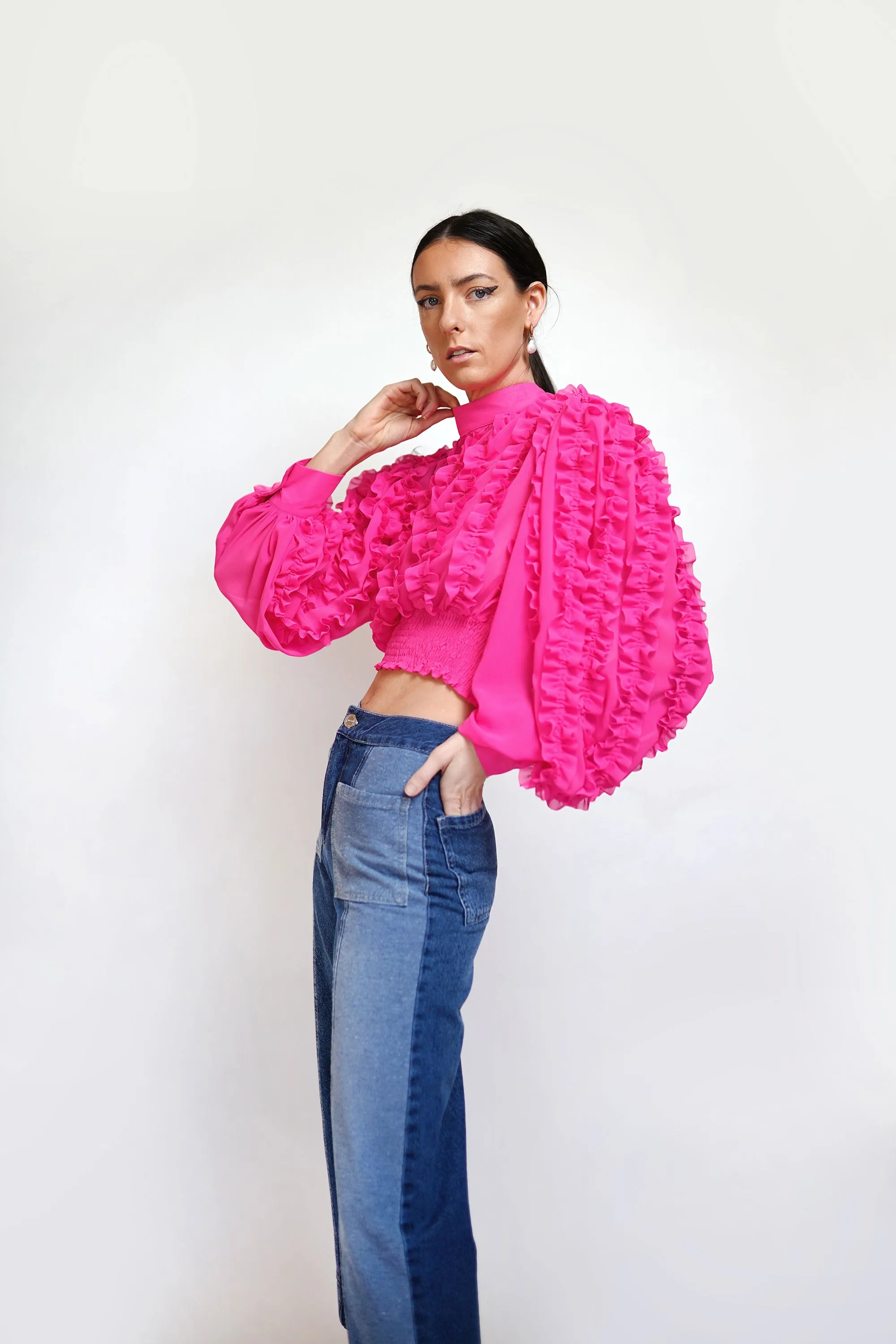 Wide Leg Expression Pocket Jeans