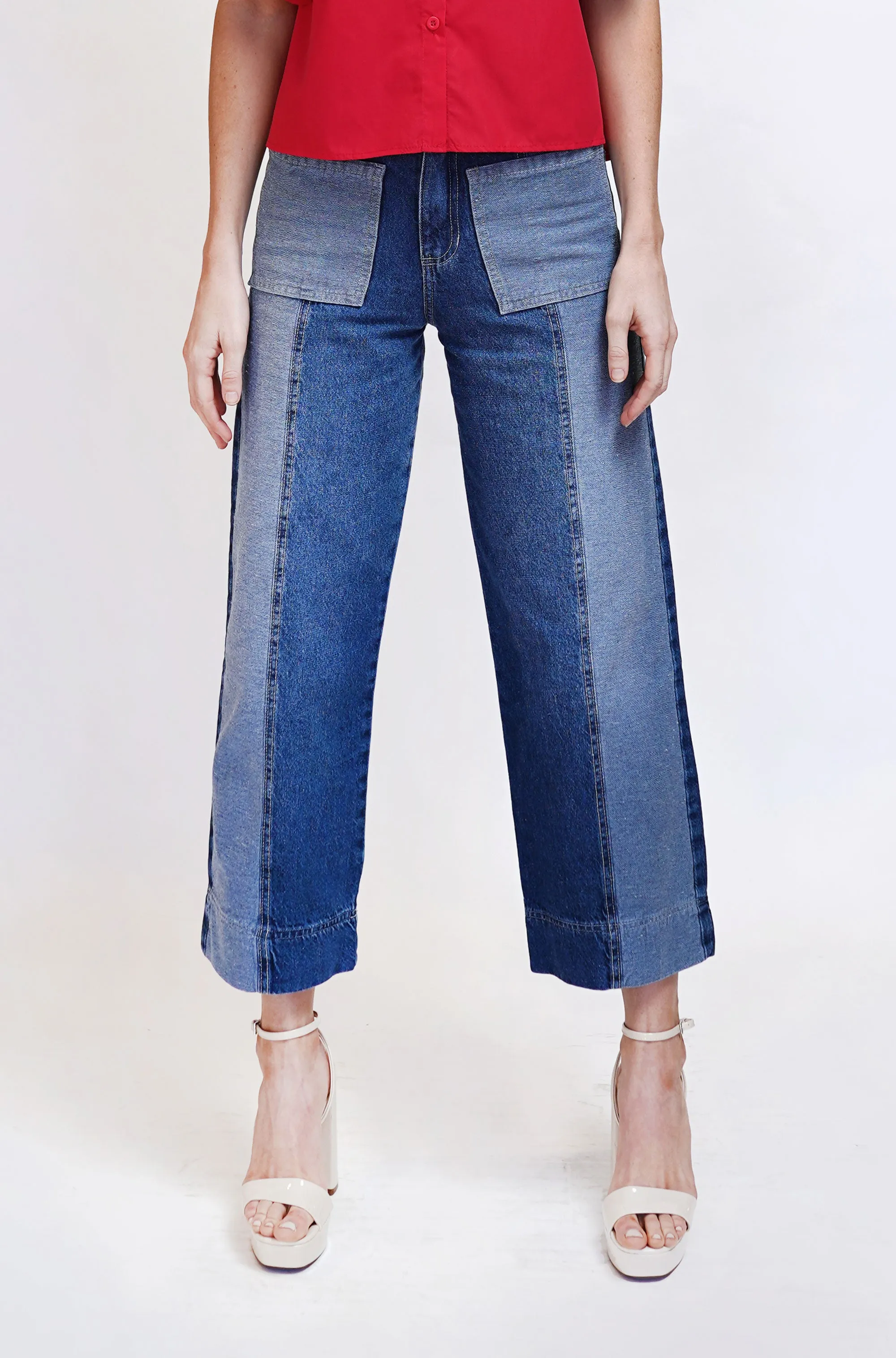 Wide Leg Expression Pocket Jeans