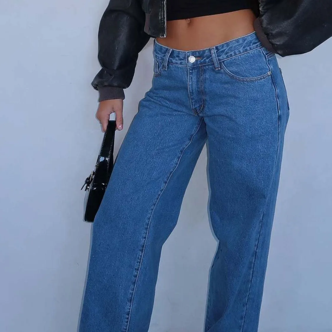 Wide Leg Jeans with Pockets