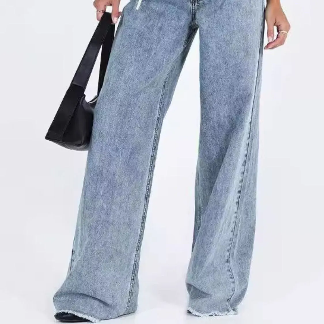 Wide Leg Jeans with Pockets