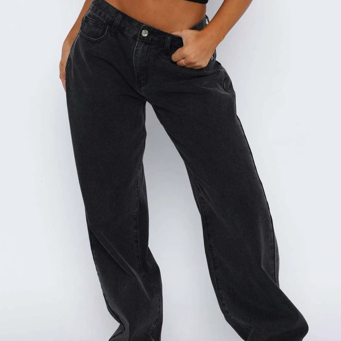 Wide Leg Jeans with Pockets