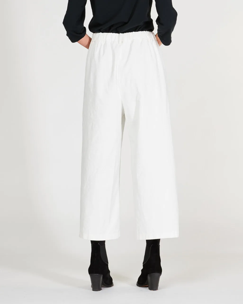 Wide Leg Slant Pocket Trousers