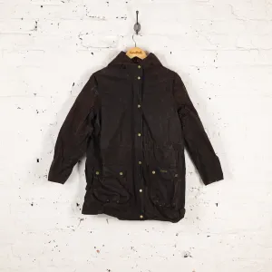 Women's Barbour Marsworth Durham Wax Parka Jacket Coat - Brown - Women's L