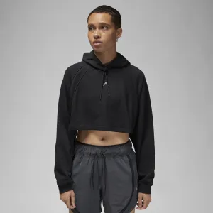 Womens Jordan Sport Cropped Hoodie 'Black'