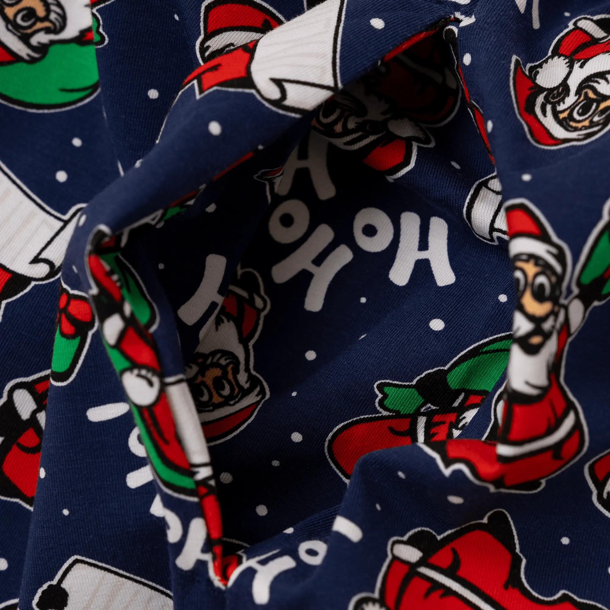 Womens Long Pyjamas - Santa - Trousers & T-Shirt
