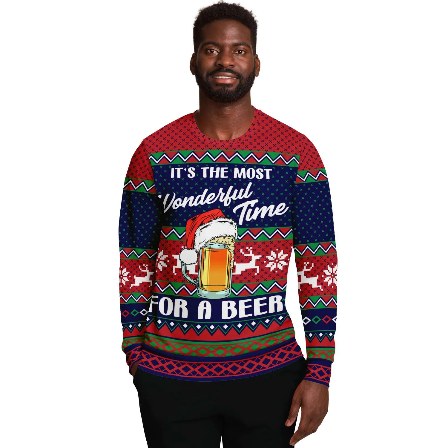 Wonderful time for a beer - Athletic Sweatshirt