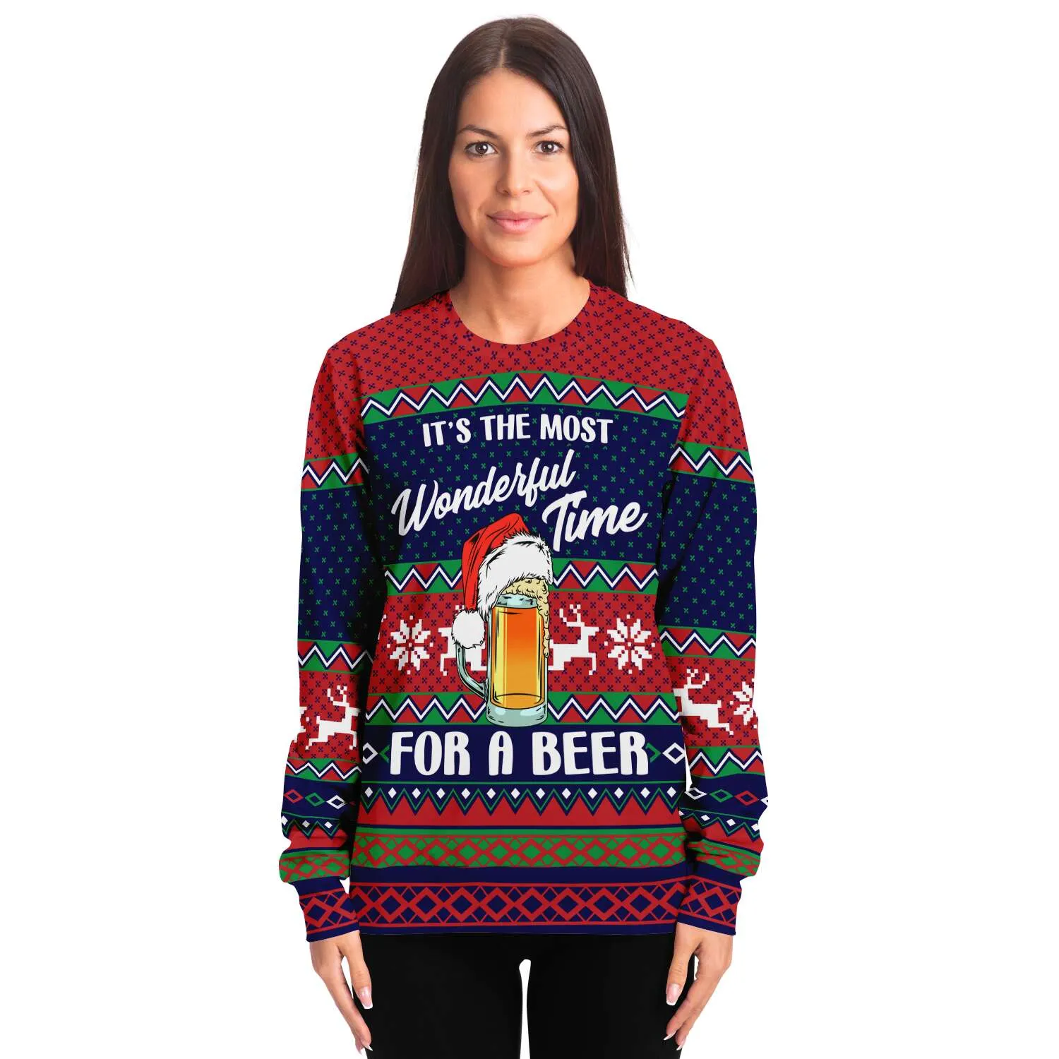 Wonderful time for a beer - Athletic Sweatshirt