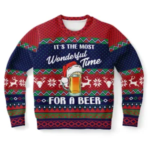Wonderful time for a beer - Athletic Sweatshirt