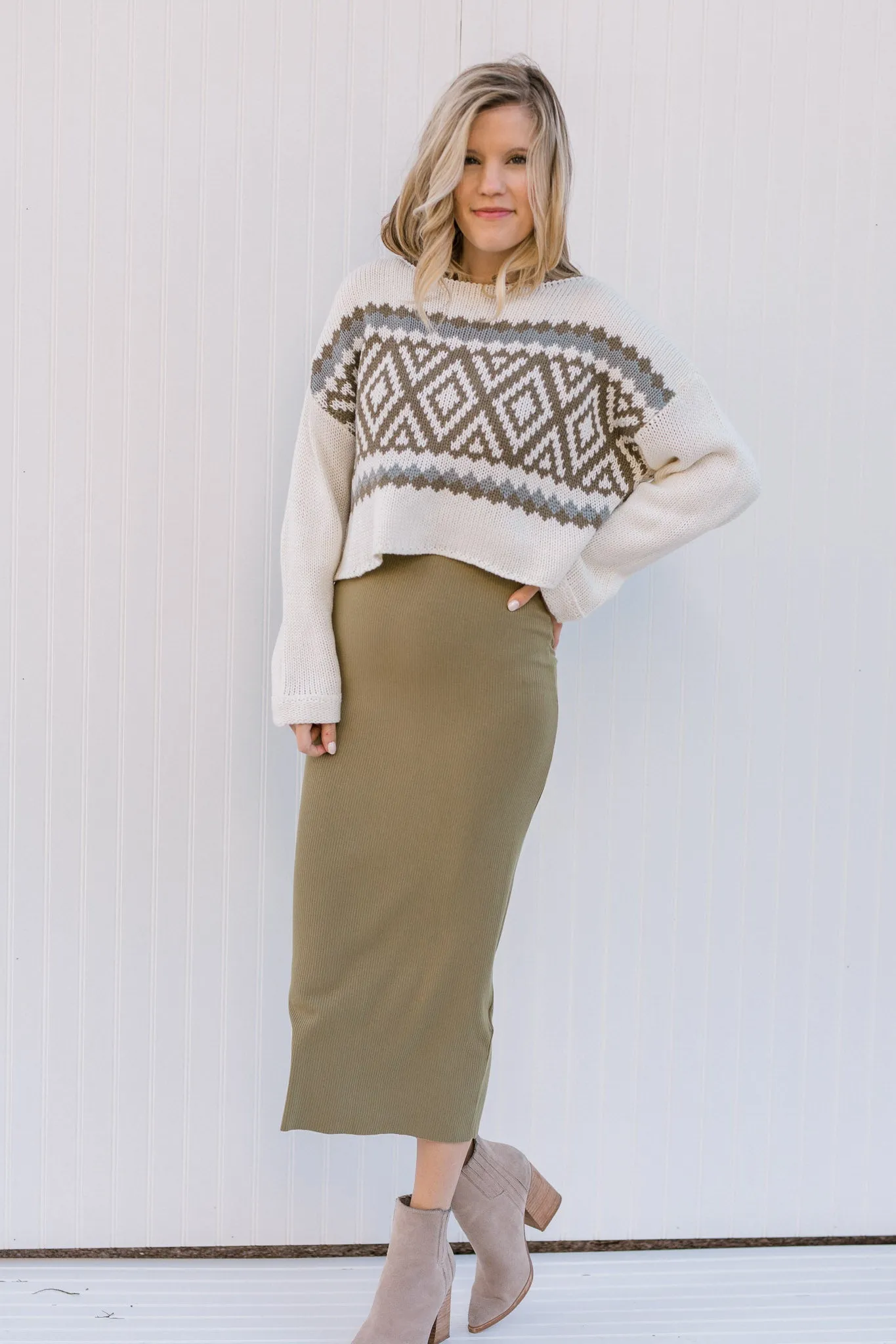 X Ivory Nordic Sweater
