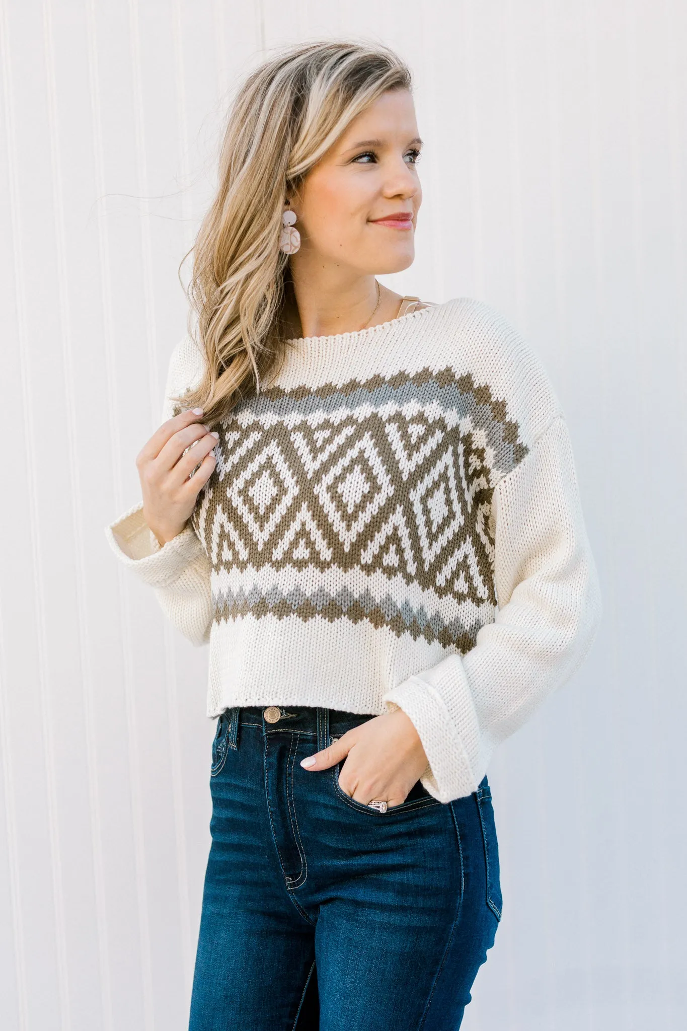 X Ivory Nordic Sweater