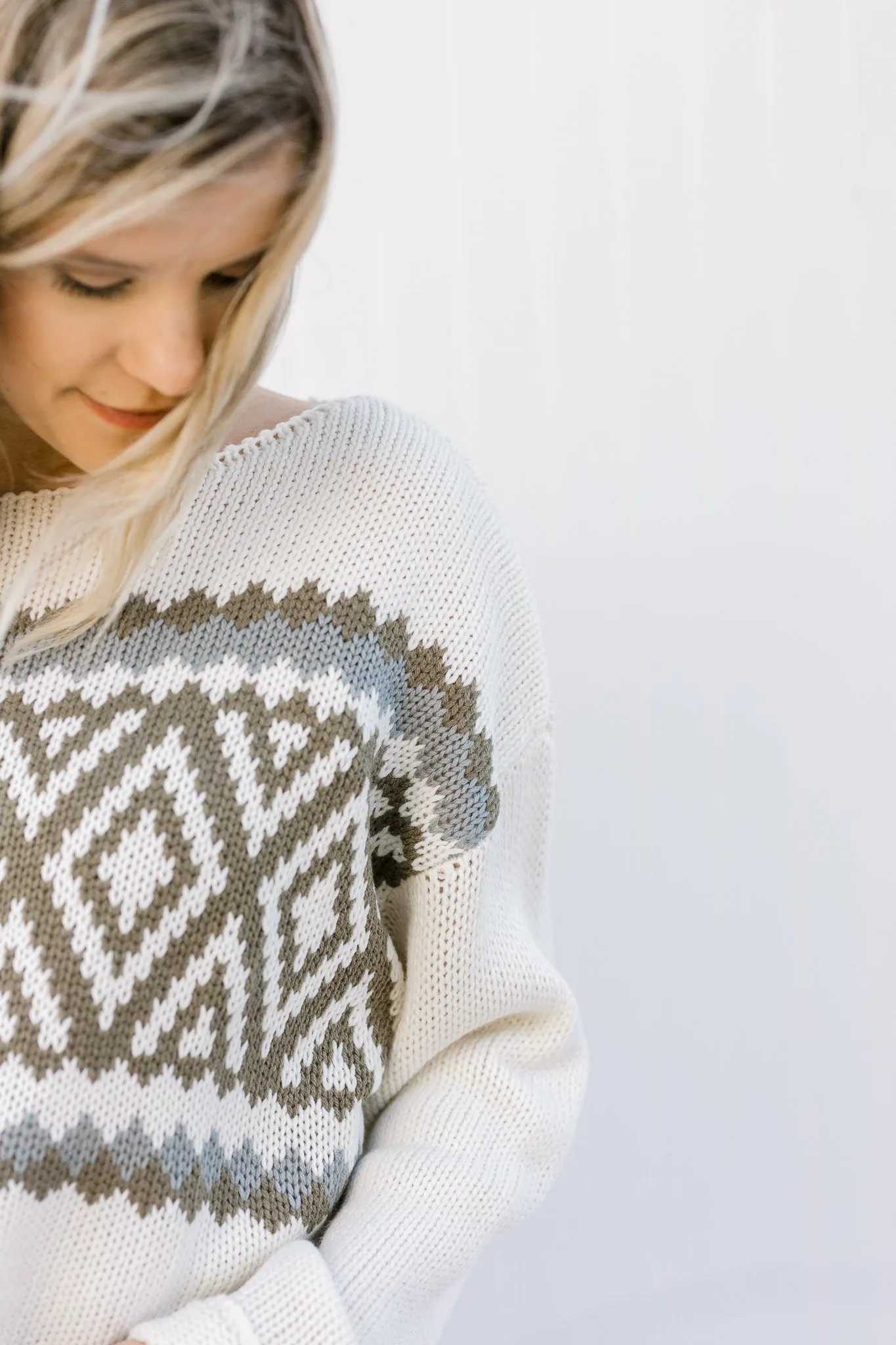 X Ivory Nordic Sweater
