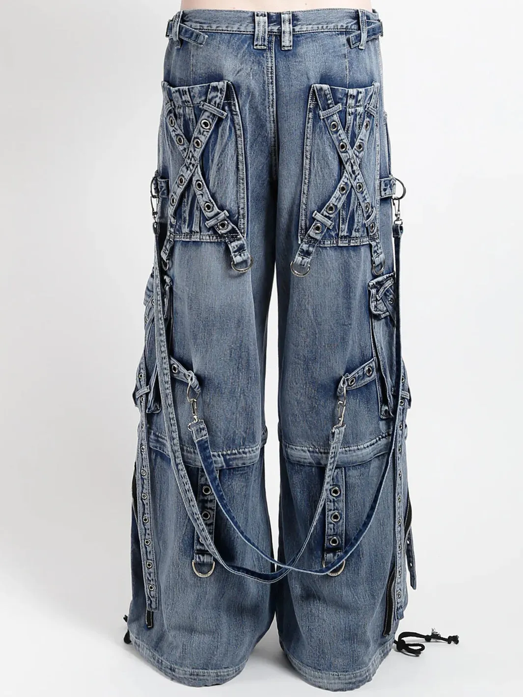 X-STRAP PANT - INDIGO FOG WASH
