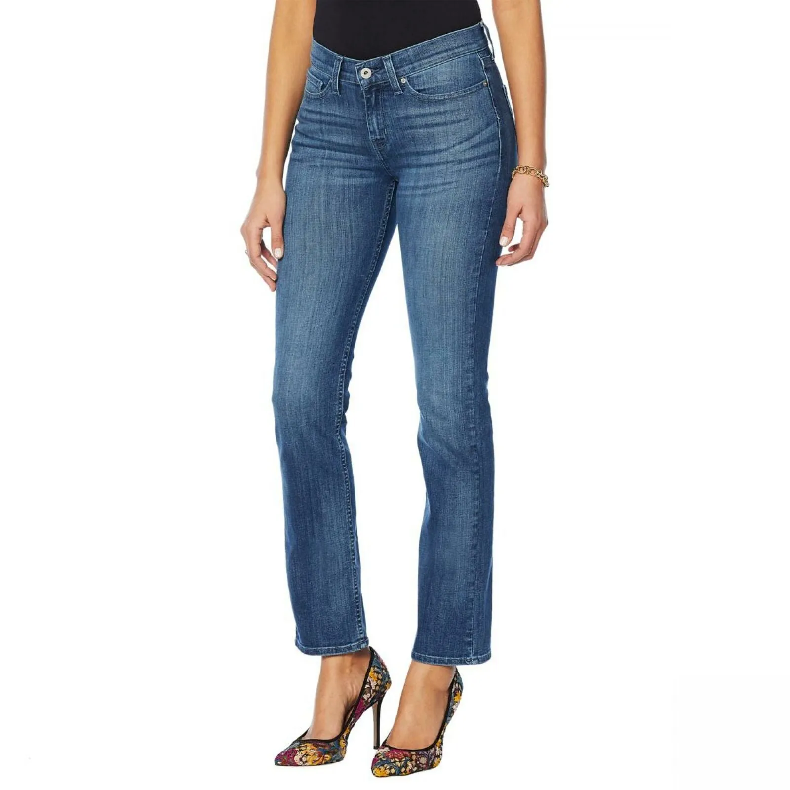 Yummie Women's 5 Pocket Straight Leg Jeans