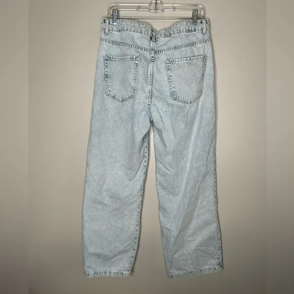 Zara Wide Leg Light Wash Jeans NWOT